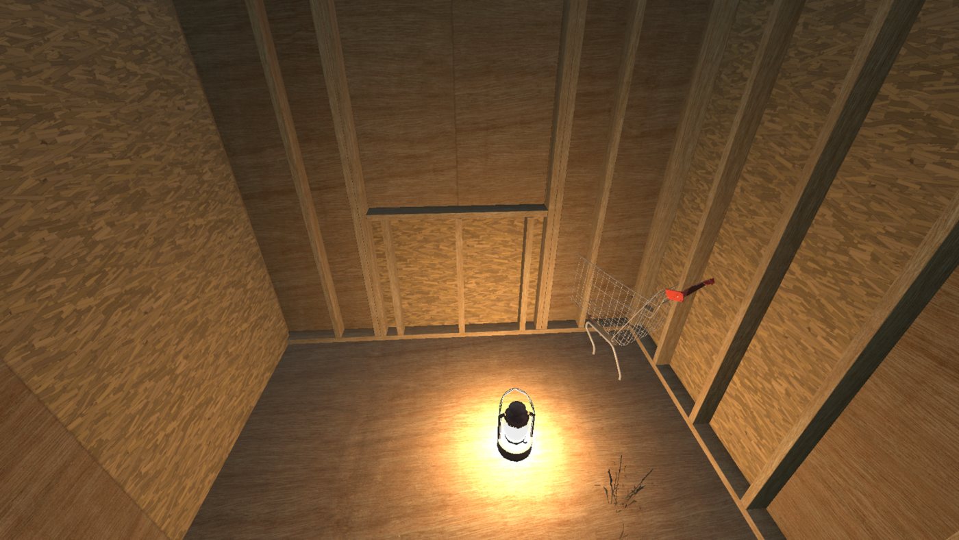 Project Sundown: lantern in a timber room